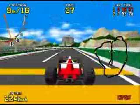 Virtua Racing Gameplay On Mame32