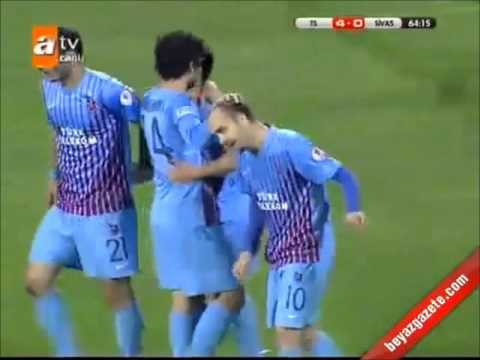 Trabzonspor 6-0 Sivasspor Geniş Özet | Ziraat Türkiye Kupasında Trabzon Finalde [08.05.2013]