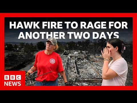 Hawk Fire wildfire in Nevada expected to rage for another two days, say officials | BBC News