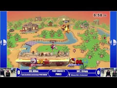PORT SMASH 11 - Pools - BS | Allios (Bowser) Vs SiC | Crispy (Meta Knight)