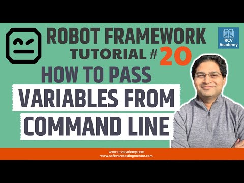 Robot Framework Tutorial 20 Pass Variables from Command Line