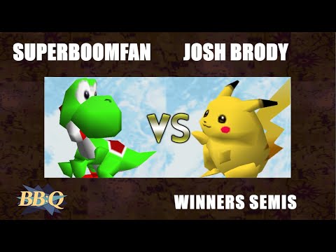 BBQ Winners Semis - SuPeRbOoMfAn (Yoshi) Vs. Josh Brody (Pikachu) Super Smash Bros - SSB64