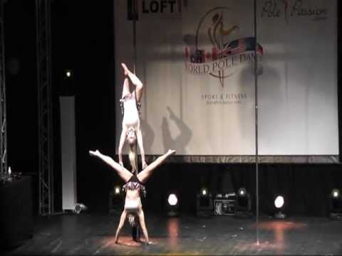 WORLD POLE SPORT & FITNESS CHAMPIONSHIPS 2012 ZÜRICH Bendy Kate & Sarah Scott - UK
