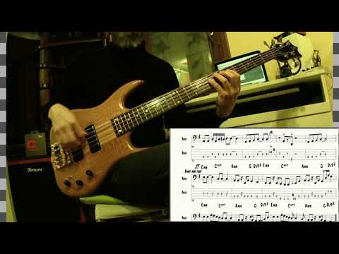 Nobody's Wife (Anouk),  Bass Transcription Tutorial Tab and Score in Standard and Original Tuning