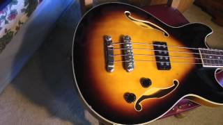 Video thumbnail for Ibanez  2001 Semi-hollow  bass guitar model ASB-140   very nice tone nc $399 very cool nc by polkzoo
