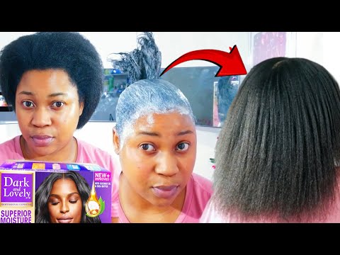 6 Months Post-Relaxer at Home Hair Routine Using Dark and Lovely for a Textured Natural Look 🤗