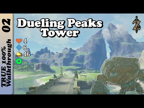 Dueling Peaks First Half | Full Completion 100% Walkthrough | Zelda Breath of The Wild | BotW