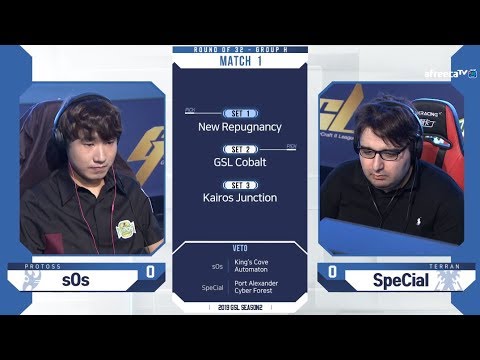 [2019 GSL S2] Ro.32 Group H Match1 sOs vs SpeCiaL