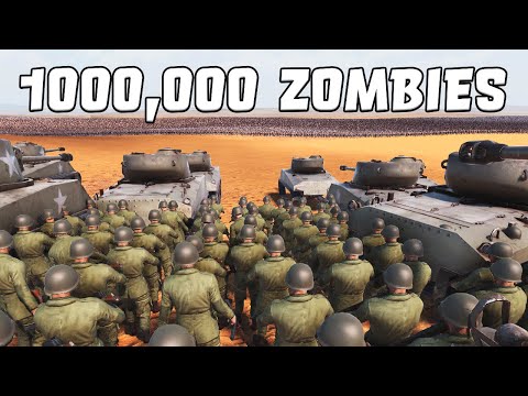 EVERY WW2 UNIT VS 1 MILLION ZOMBIES! Ultimate Epic Battle Simulator 2