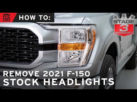 How to Remove 2021-2022 F-150 Factory Halogen Headlights