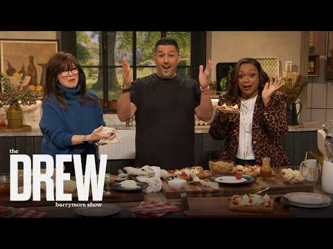 Joe Isidori Shows How to Make His Mother's Meatball Burrata Pizza Recipe | The Drew Barrymore Show