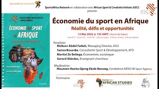 Economie du sport en Afrique, Realités, défis et opportunités