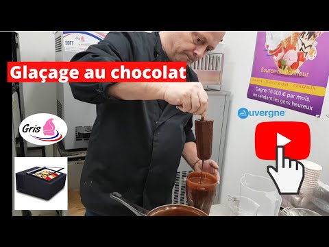 Recette de glaçage au chocolat des glaces bâtonnets