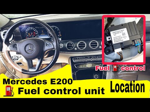 Benz e200 fuel control unit location.