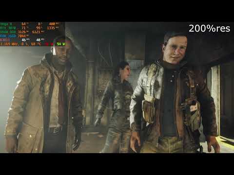 ASUS TUF A15 RTX 3070 Homefront The Revolution 200%res & 100%res