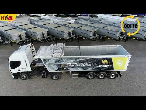 The safest covering of the tipper semitrailer - HYVA SlidaKap