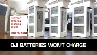 DJI Phantom LiPo Battery not charging on Smart charger - How to force it!