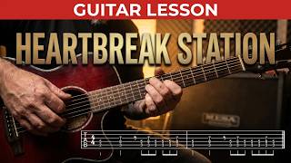 Cinderella Heartbreak Station Guitar Lesson + Tabs + How to play