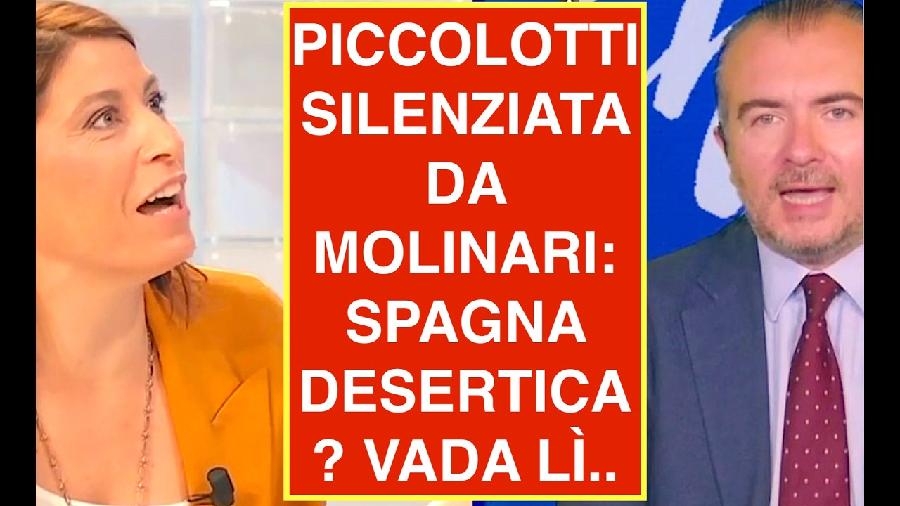 PICCOLOTTI SILENZIATA DA MOLINARI: SPAGNA DESERTICA? VADA LÌ..