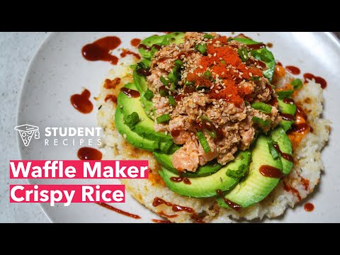 Waffle Maker Crispy Rice: A Fun Easy Twist on Sushi