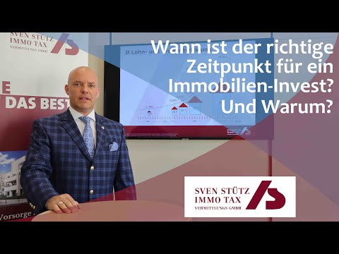 Stütz ImmoTax: Wann ist der richtige Zeitpunkt für ein Immobilien-Investment?