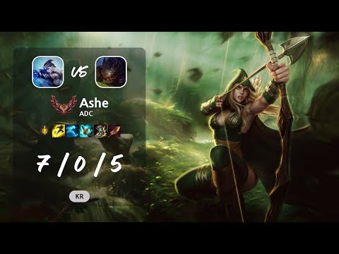 Ashe ADC vs Kog'Maw - KR GrandMaster Patch 13.10