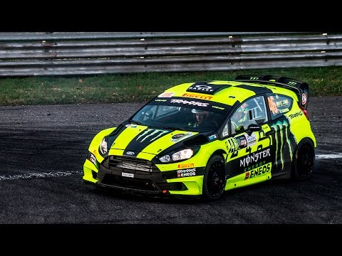 Valentino Rossi at Monza Rally Show 2016 in his Ford Fiesta WRC