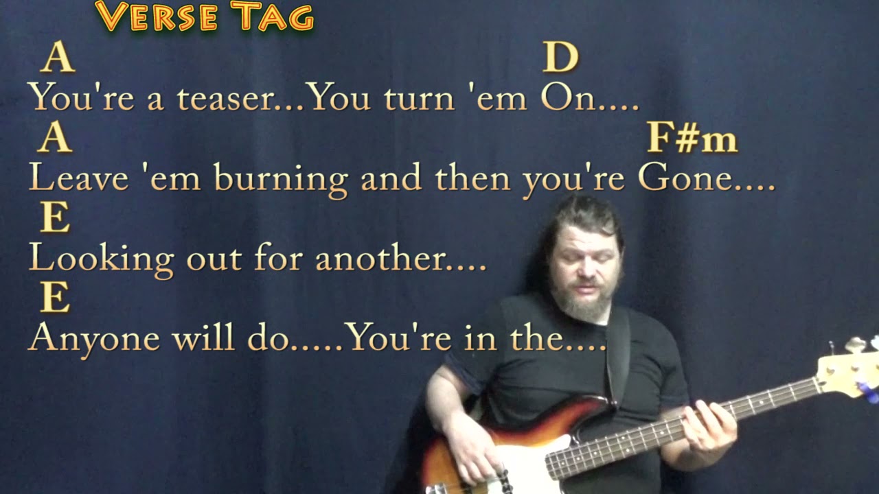 Dancing Queen (ABBA) Bass Guitar Cover Lesson in A with Chords/Lyrics