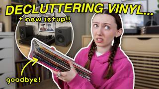 DECLUTTERING MY VINYL COLLECTION + SETUP UPDATE!