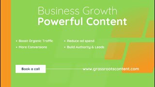 Grassroots Content - Video - 1