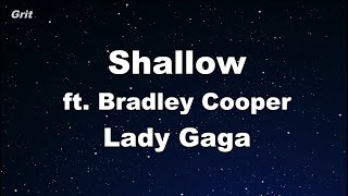 Shallow - Lady Gaga, Bradley Cooper Karaoke 【No Guide Melody】 Instrumental