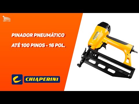 Pinador Pneumático até 100 pinos - 16 Pol. CHIAPERINI-CH PI-64 - Video