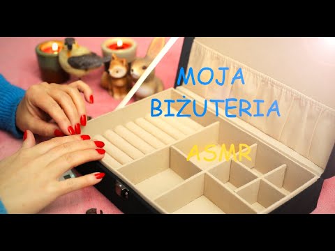 ASMR po polsku MOJA BIŻUTERIA  💍 show&tell  💍 Nowe pudełko na biżuterię