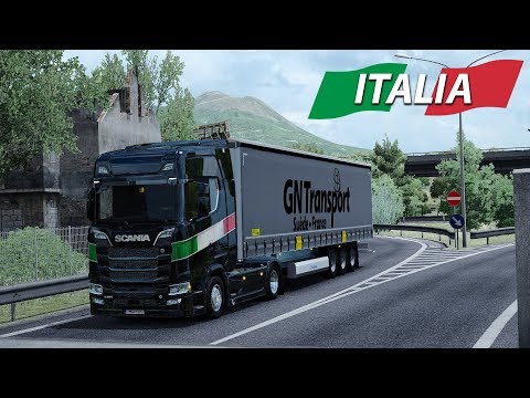 ETS 1.30 - Italia DLC - Rome to Napoli(Naples) - Scania S-series V8 - First Look
