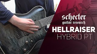 Video thumbnail for Schecter Hellraiser Hybrid PT in Trans Black Burst -  Metal Demo by Lee Alexander