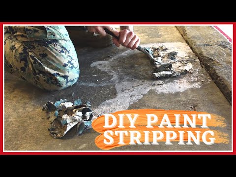 DIY Using Citristrip || How to Remove Paint Off Concrete