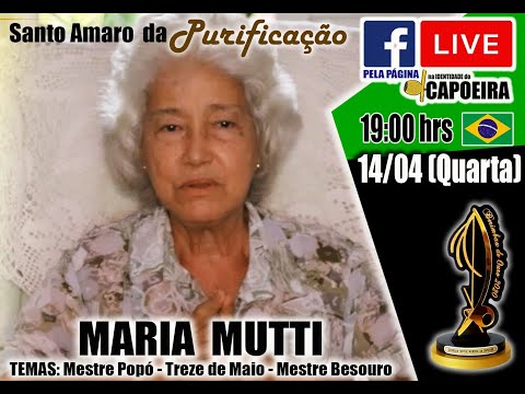 207ª LIVE NA IDENTIDADE DO CAPOEIRA - MARIA MUTTI
