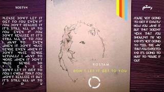 Rostam - Don&#39;t Let it Get to You (Lyric Video)