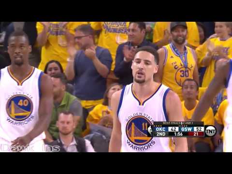 Stephen Curry Full Highlights 2016 WCF Game 1 vs Thunder   26 Pts, 10 Rebs, 7 Assists
