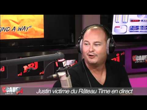 Justin victime du Râteau Time en direct - C'Cauet sur NRJ