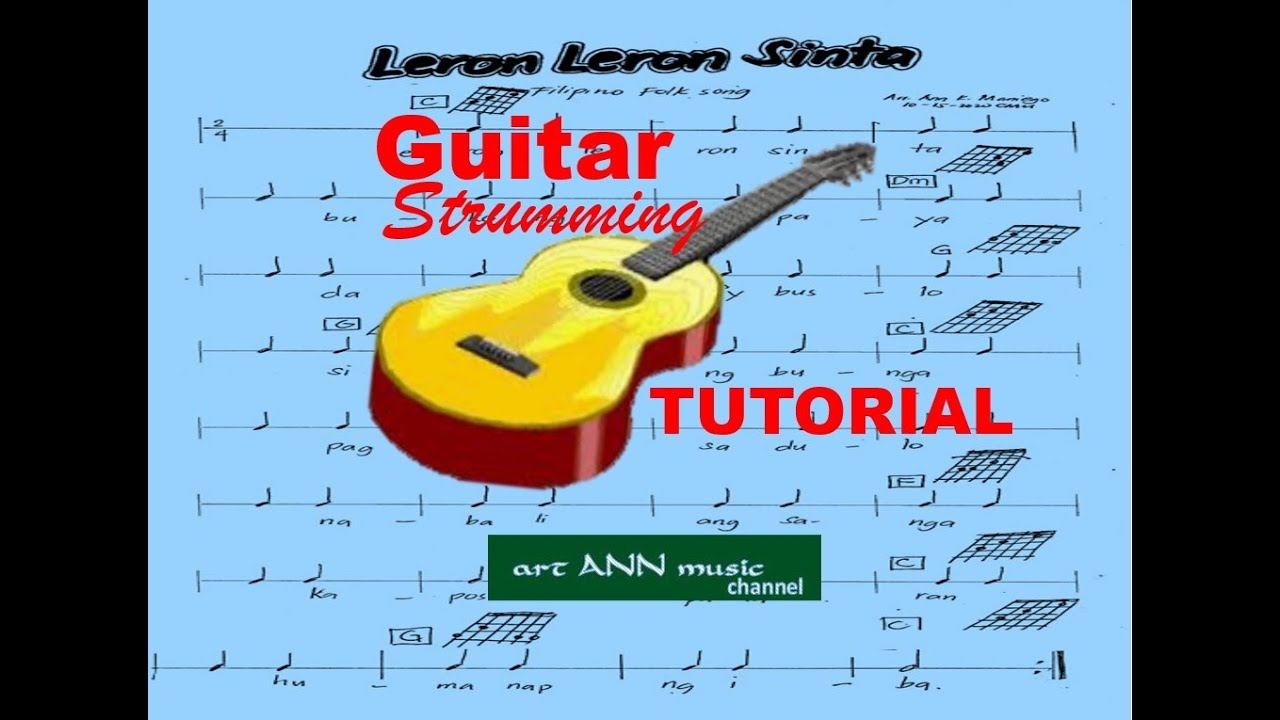 Philippine Folksong Leron Leron Sinta Guitar Tutorial