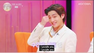 Taehyung explains   I purple You 💜  Meaning #Le