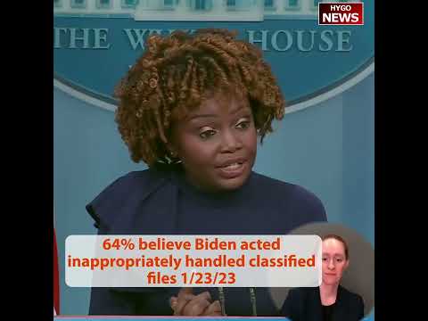 Q: 64% Americans believe Biden acted inappropriately handled classified files A: not to rabbit hole