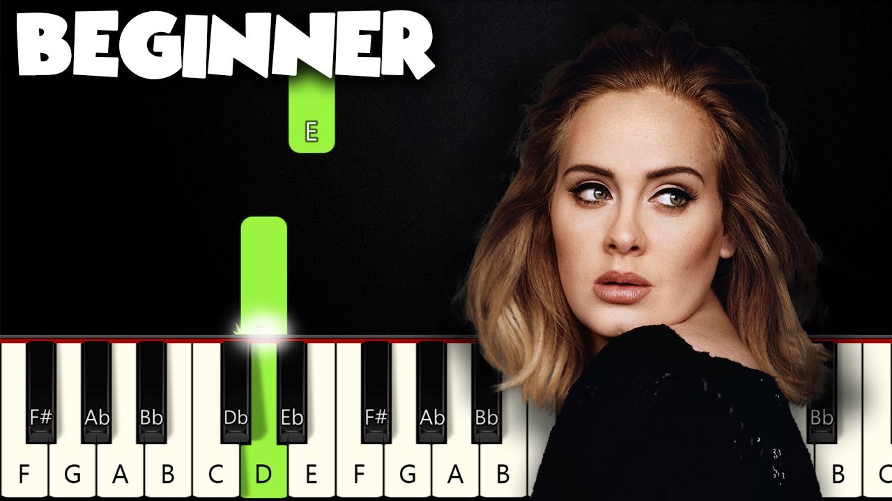 Hello - Adele | BEGINNER PIANO TUTORIAL + SHEET MUSIC by Betacustic
