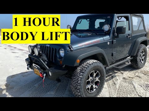 Simple Body Lift Kit Installation - Jeep Wrangler JK JKU 2007-2018