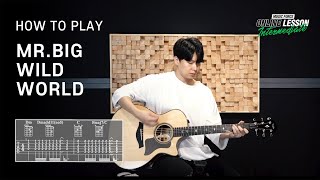 How To Play 'Wild World' by 'Mr.Big' Acoustic Guitar Lesson