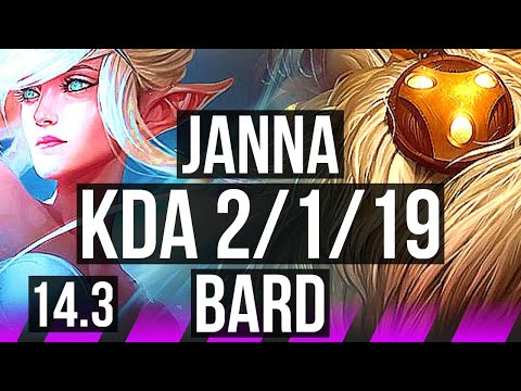 JANNA & Varus vs BARD & Jhin (SUP) | 2/1/19, 700+ games | EUW Master | 14.3