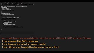 How to get record information using its record id LWC and Apex Classes