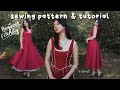 EASY V Waist Princess Dress Sewing Tutorial Pattern Beginner Friendly Sewing