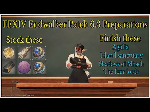 Final Fantasy XIV patch 6.3 General preparations